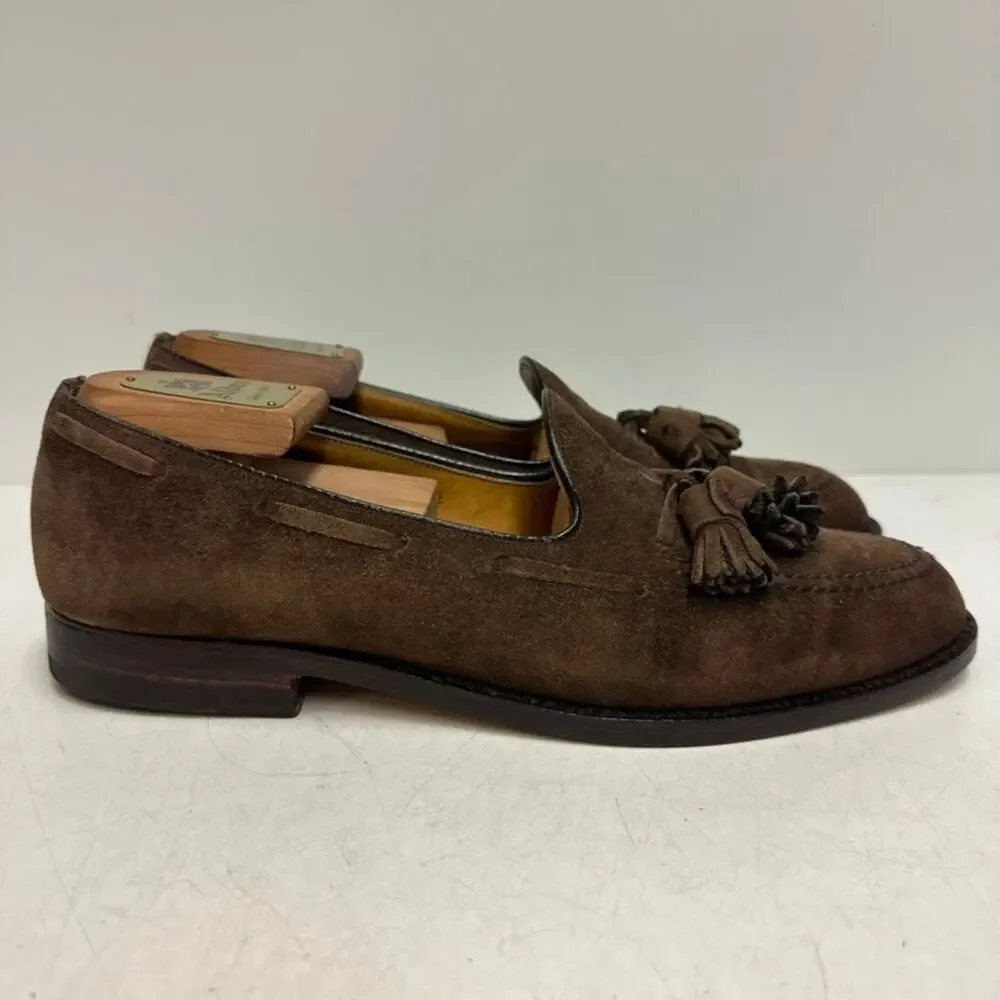 FULLY RESOLED Alden 6534 Mocha Suede Tassel Loafer VTG Made in USA 9 AA/B